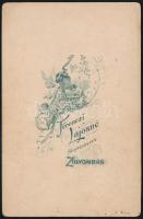 cca 1900 Zólyom, cimbalmos fotója / Zolyom dulcimer player. 17x11 cm