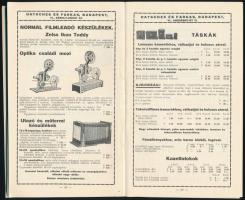 1928 Bp., Hatschek és Farkas fényképészeti szaküzletének  árjegyzéke, 87p
