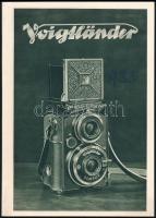 1933 Bp., A Voigtländer fényképezőgépek katalógusa, képekkel, árjegyzékkel, 48 p