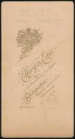 1897 Márkus József (1852-1917) Budapest főpolgármestere beiktatásakor, polgármesteri díszben. Elling...