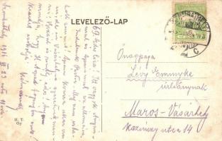 Szombathely, Szent István park, villamos Cacao Suchard reklámmal