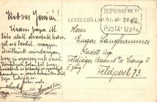 Szombathely, Vasvitéz szobra. Kiadja vasvármegyei Vöröskereszt Egyesület választmánya rokkant alap j...