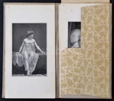 Ohne mode. 20 Weibliche Aktsudien nach  der Natur. München, é.n. (cca 1900), W. Hümmer. Kiadói arany...