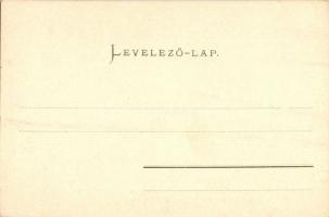 Szombathely, Magyar huszár akrobatikus gátugrása lóval a Lovassági laktanyában. Geltch Vilmos kiadás...