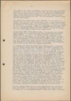 1945 Eredeti, korabeli jegyzőkönyv másolat melyet felvettek Bukarestben a Joint házában (Calea Mosil...