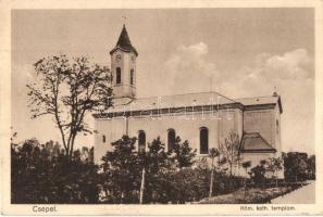 Budapest XXI. Csepel, Római katolikus templom, Corvina könyvkereskedés kiadása (EK)