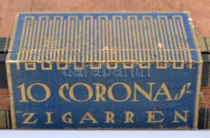 cca 1935 Österreichische Tabak Regie szivaros fadoboz, bontatlan, zárjeggyel. / Unopened box of Aust...