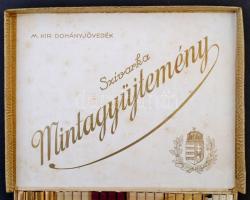 cca 1930 Magyar királyi Dohányjövedék. Szivarka mintagyűjtemény. Bemutató doboz, megtöltve, jó állap...