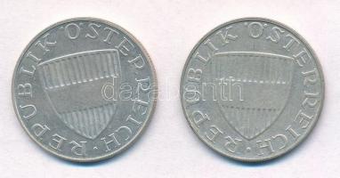 Ausztria 1957-1958. 10Sch Ag (2x) T:2,2- kis karc
Austria 1957-1958. 10 Schilling Ag (2x) C:XF,VF s...