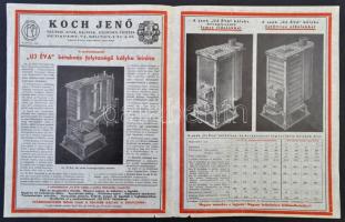 1929-1935 Koch Jenő Kályhagyár és Központi Fűtések Berendezési Vállalatának képekkel illusztrált árj...