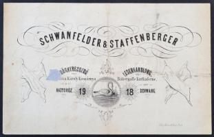 1871 Pest, Schwanfelder&Staffenberger díszes számla