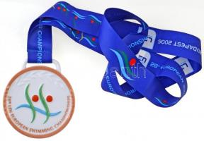 2006. "28. Úszó-Európa-Bajnokság / Szinkronúszás" jelzett Herendi porcelán díjérem (3x) ar...