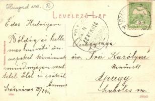 Szászváros, Broos; Iskola tér, Benkő Lajos üzlete, B. Stelescu üzlete és saját kiadása 1664. / Schul...