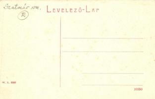 Nagybánya, Baia Mare; Állami elemi népiskola, utcakép. W. L. 2366. / school with street (ázott / wet...