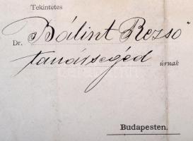 Lenhossék Mihály (1863-1937) magyar anatómus, egyetemi tanár, dékán aláírása tanársegédi kinevezésen