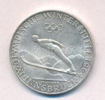Ausztria 1964. 50Sch Ag "Téli Olimpia" T:1-,2 kis ph. Austria 1964. 50 Schilling Ag "Winter Olympics" C:AU,XF small edge error Krause  KM#2896