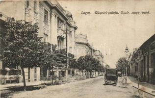 1916 Lugos, Lugoj; Gáspári palota, Osztrák-magyar bank / palace, Austro-Hungarian bank (Rb)
