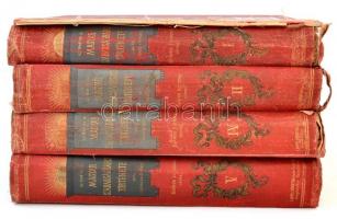 Gracza György: Az 1848-1849-iki szabadságharcz története. 1-4. köt. Bp., é. n., Lampel. Megviselt vá...