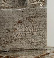 1899 Katonai szolgálat kezdetére készített, díszes vésésekkel ellátott tiszti kard. A pengében grafi...