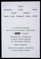 1982 Aranycsapat c. film plakátja, rendező Surányi András, 24x16 cm