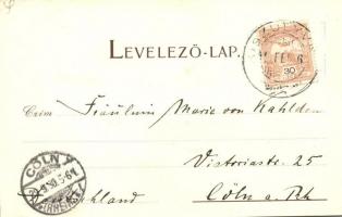 1900 Kolozsvár, Cluj; Fellegvár a partról. Gibbon Albert kiadása / Citadel's side (EK)