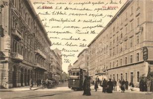 Fiume, Via Adamich / street view with tram