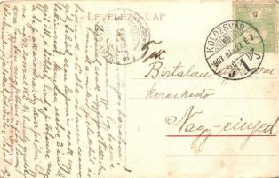 Kolozsvár, Cluj; Mátyás király tér, Jeney Lajos, Deutsch József, Frank és Kiss János fiai üzlete, bi...