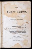 [Jókai Mór:] Egy bujdosó naplója. Novellák a forradalom utáni időkből. Pest, 1851, Geibel Ármin. Sérült címlappal, megviselt vászonkötésben.