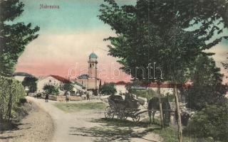 Nabrezina, Nabresina; street view with church