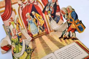 Hamupipőke. Prága, 1961, Artia. Kihajtható mesekönyv, félvászon kötésben