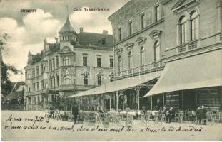 Brassó, Kronstadt, Brasov; Cafe Transylvania kávéház, terasz / coffeehouse, terrace (EK)