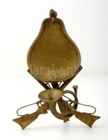 cca 1910 réz vadász zsebóratartó, apró horpadással, m:11 cm