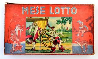 Piatnik Mese Lottó, régi társasjáték, eredeti dobozában