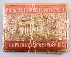 1936 Budapesti Turista egyesület Dr. Győző Dezső menedékház 100 db bélyeg piros-arany papíron