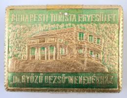 1936 Budapesti Turista egyesület Dr. Győző Dezső menedékház 100 db bélyeg zöld-arany papíron