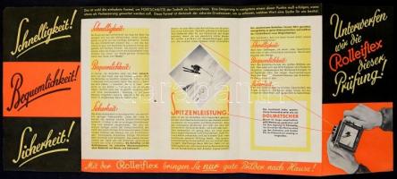 cca 1920-1940 Rolleiflex brosúra, Die Welt ist Dein, Braunschweig, Franke&Heidecke, német nyelve...
