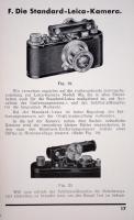 1939 Leica brosúra, Leitz Gebrauchs-Anleitung zur Leica Kamera, német nyelven, 31 p