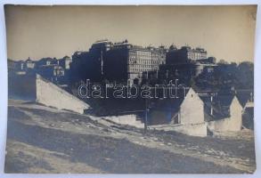 cca 1910 A királyi palota a Tabán felől, 11x16 cm.
