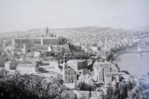 cca 1930 Budapesti látképek, 4 db, 17x22 cm és 14x21 cm