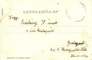 Zombor, Sombor; Olvasókör árusokkal / reading society, merchants (kis szakadás / small tear)