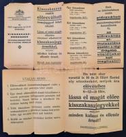 1933 Budapest Székesfővárosi Közlekedési Részvénytársaság: A kisszakaszrendszer útvonalbeosztása, tá...