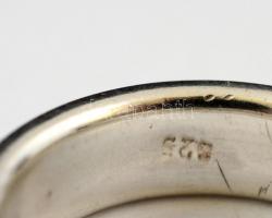 Ezüst(Ag) önmagában körbeforgó láncgyűrű, jelzett, méret: 55, nettó: 5,7 g