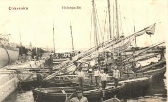 Crikvenica, Hafenpartie / port, ships