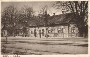 Belistye, Belisce; Vasútállomás / Kolodvor / railway station (EM)