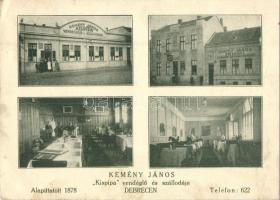 Debrecen, Kemény János &#039;Kispipa&#039; vendéglője és szállodája, belsők, Pető Lajos fényképész kiadása (EK)