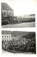 1940 Kolozsvár, Cluj; bevonulás, Horthy és Purgly, háttérben Braunfeld üzlete / entry of the Hungarian troops, Horthy, Purgly, shop, photo vissza So. Stpl