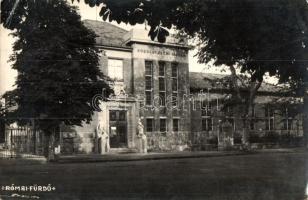 1944 Budapest III. Római fürdő, Községi elemi iskola, photo (EK)