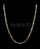 Ezüst(Ag) figaro nyaklánc, jelzett, h: 57 cm, nettó: 15,3 g