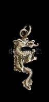 Ezüst(Ag) sárkányos függő, jelzett, h: 3 cm, nettó: 1,8 g