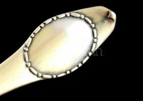 Ezüst(Ag) kétágú villa, 2 db, jelzett, h: 15 cm, nettó: 25 g